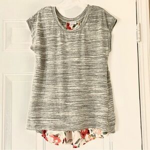 Le Lis Mixed- Fabric Summer Top